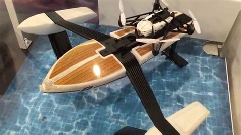 drone bepop  skycontroller parrot hydrofoil minidrone youtube