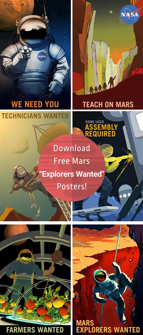 mars posters  printable mars posters mars