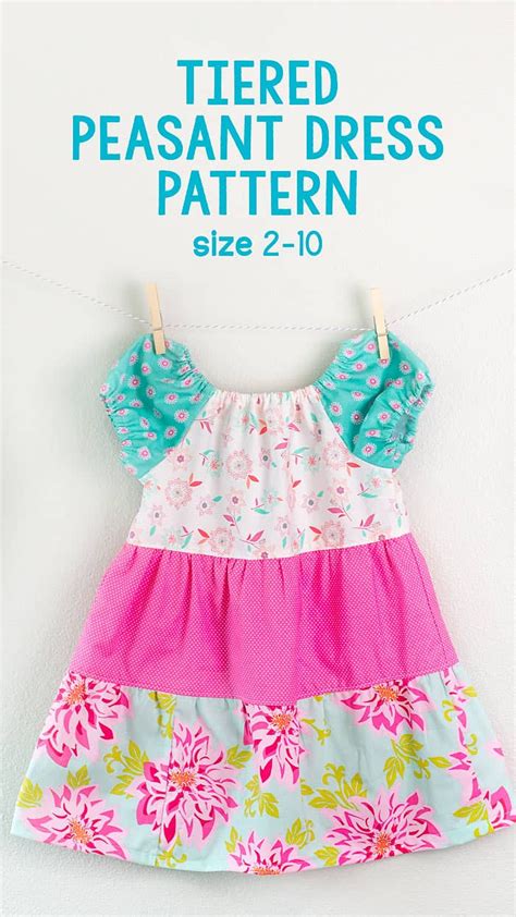 sew  tiered peasant dress  sewing pattern video