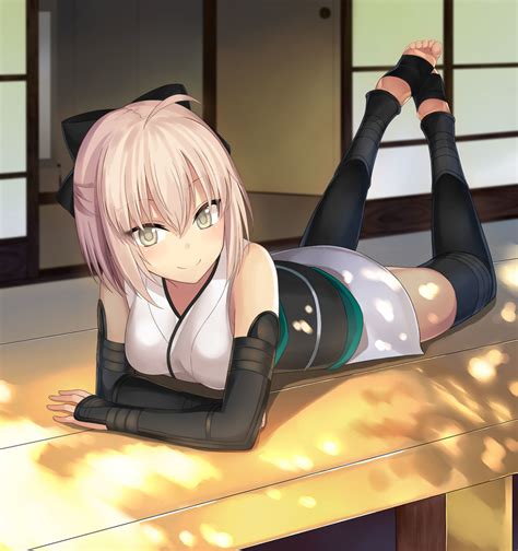 okita souji and okita souji fate and 1 more drawn by