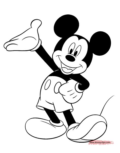 printable coloring pages mickey mouse minimalist blank printable