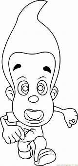Genius Coloring Pages Jimmy Neutron Template sketch template