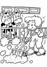 Coloring Pages Easy Farm Cow Kids Print Colouring Choose Board Printable Colour sketch template