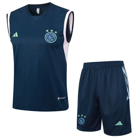 ajax  training vest uniforms royal blue kits model ajax cheap football kits