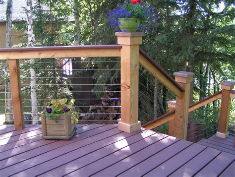 deck cable railing spacing cable railing systems  stairs balconies oct   cable