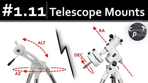 astro tutorial  telescope mounts altaz  eq youtube