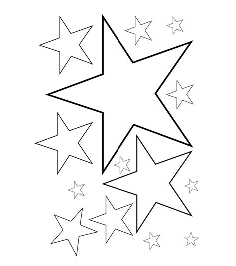 star coloring pages  kids png color pages collection