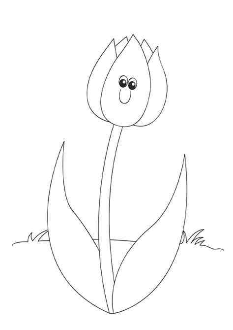 happy flowers coloring pages