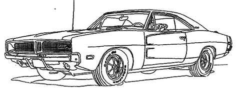 dodge challenger coloring pages