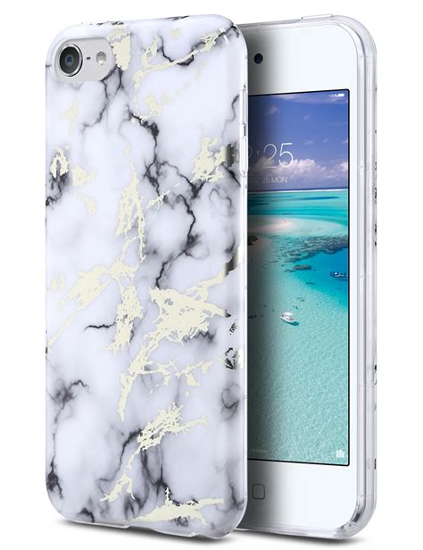 ulak ipod touch  caseipod  marble case clear case slim fit anti scratch flexible soft tpu