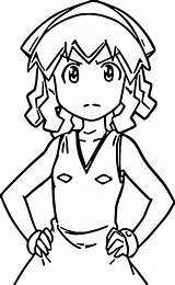 Coloring Squid Girl Front Wecoloringpage sketch template