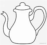 Tea Clipart Kettle Pot Coloring Clip Teapot Template Party Different Sheets Book Alice Shapes Pages Shape Banner Printable Flyclipart sketch template