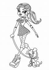 Monster High Coloring Frankie Dog Pages Stein Walking Color Little Her Characters Collar Getcolorings Sheets Book sketch template