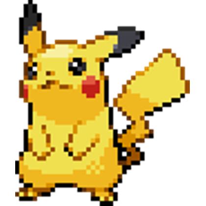 pikachu pixel art roblox