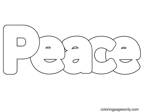 peace coloring pages printable