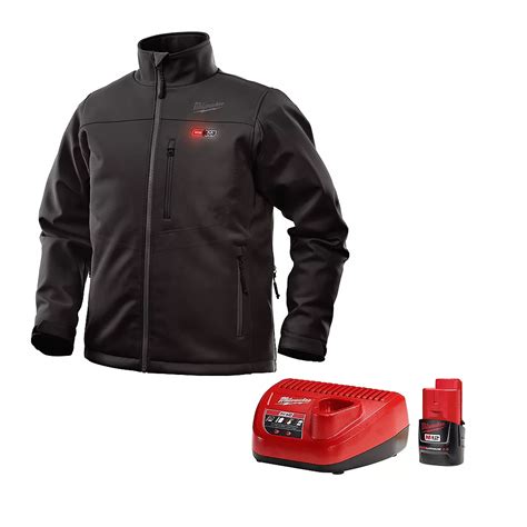 milwaukee tool  heated jacket kit black large  home depot canada