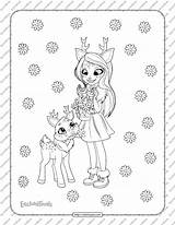 Enchantimals Coloring Felicity Fox Printable sketch template