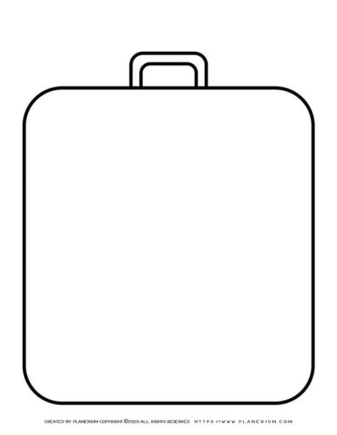templates big suitcase outline planerium