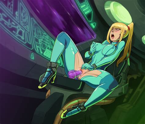 Katoki Samus Aran Metroid Nintendo 1girl Blonde Hair Blush