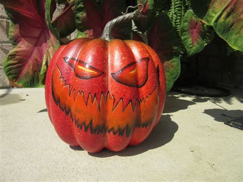 scary painted pumpkin ideas