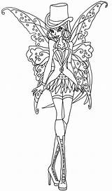 Coloring Gothic Flora Pages Vampire Adults Printable Winx Club Template Categories sketch template