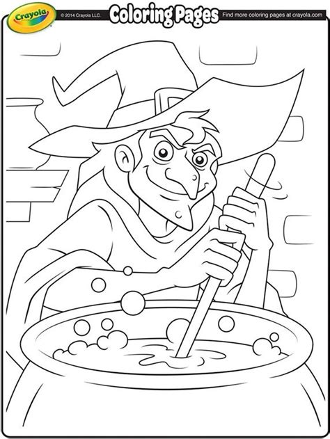 witch   cauldron  crayolacom witch coloring pages