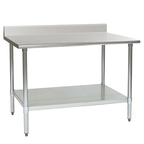 eagle group tse bs    stainless steel work table  undershelf    backsplash