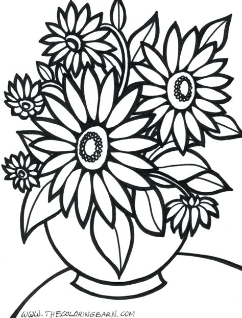 big flower coloring pages  getcoloringscom  printable