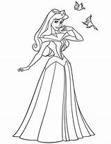 Beauty Sleeping Coloring Pages Disney Aurora sketch template