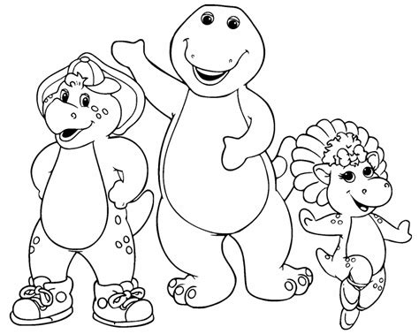 barney  friends coloring page coloring pages