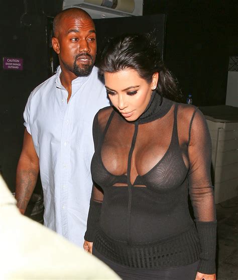 Kim Kardashian See Through To Bra Cleavage 05 Celebrity