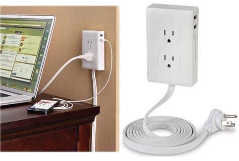 crawling   desk  plug     wall mounted outlet extender
