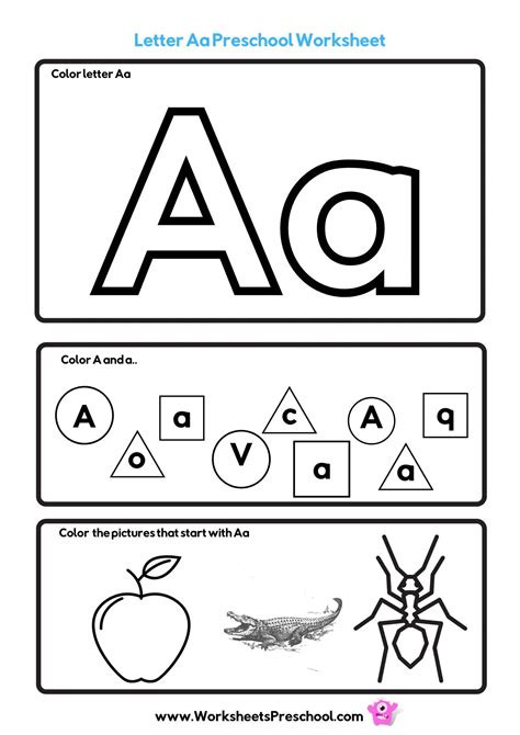 alphabet worksheets preschool letters letter recognition kindergarten letter recognition