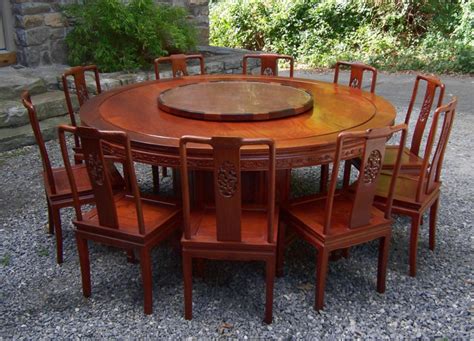 chinese  dining table  ten chairs  sideboard rosewood