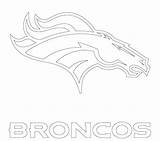 Broncos Denver Coloring Logo Pages Getcolorings Color Getdrawings Drawing sketch template