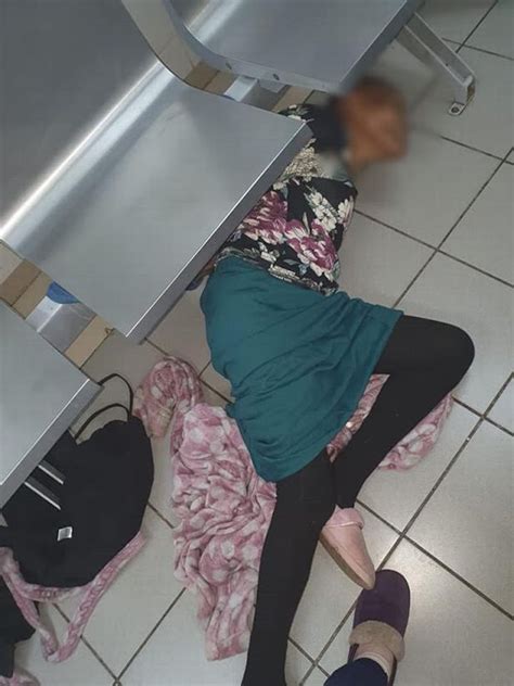 woman 76 tied under chair at hospital as daughter begs doctors to