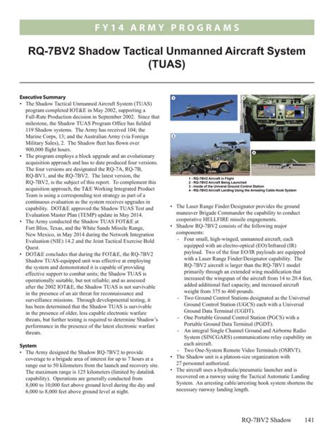 rq bv shadow tactical unmanned aircraft system tuas