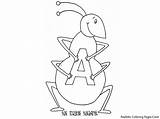 Coloring Pages Alphabet Print Kids Ant Printable Color Letters Letter Colouring Sheets Choose Board sketch template