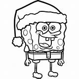 Spongebob Coloring Pages Printable Christmas Squarepants Color Bestcoloringpagesforkids sketch template