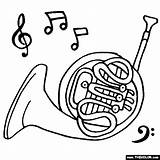 Horn Instruments Getdrawings sketch template