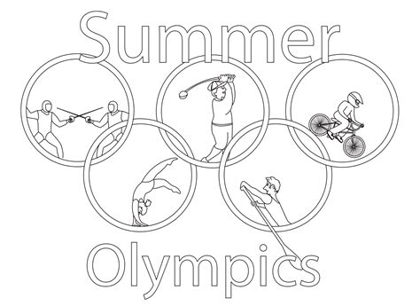 summer olympic sports coloring pages getcoloringpagescom