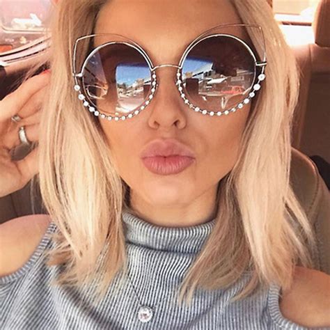 buy bamona 2017 fashion sexy cat eye sunglasses women