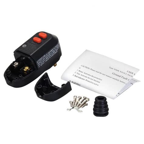 safety rcd adaptor circuit breaker cutout garden power tools trip switch  rated current