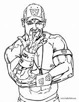 Coloring Pages Wwe Cena John sketch template