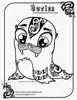 Cuties Cutie Walrus sketch template