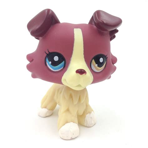 lps animals littlest pet shop  plum cream collie dog puppy kids