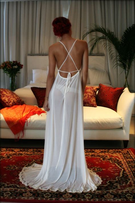 Bridal Nightgown Backless Bridal Lingerie Sleepwear Wedding