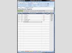 Digital Checkbook Transaction Register Excel template