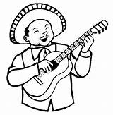 Mariachis Musician Mariachi Imagui Ranchera Cinco Drawings Thecolor 2kb 565px sketch template