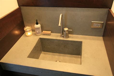 Concrete Bathroom Sink Contemporary Bathroom Sinks New York By